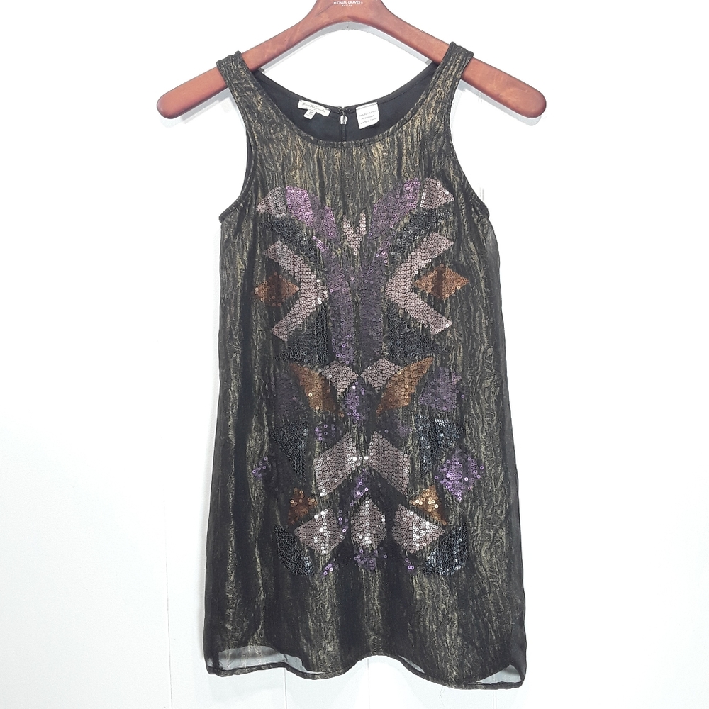 Miss me girls sequin tank top dress size medium